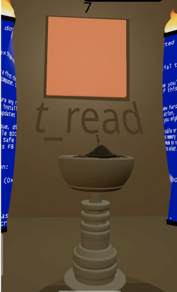 AR overlay revealing hidden fragment